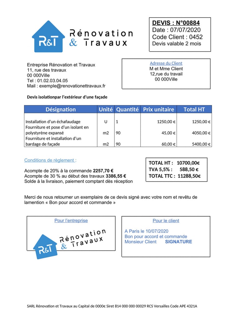 Devis D Isolation Par L Ext Rieur Co T Moyen Conseils