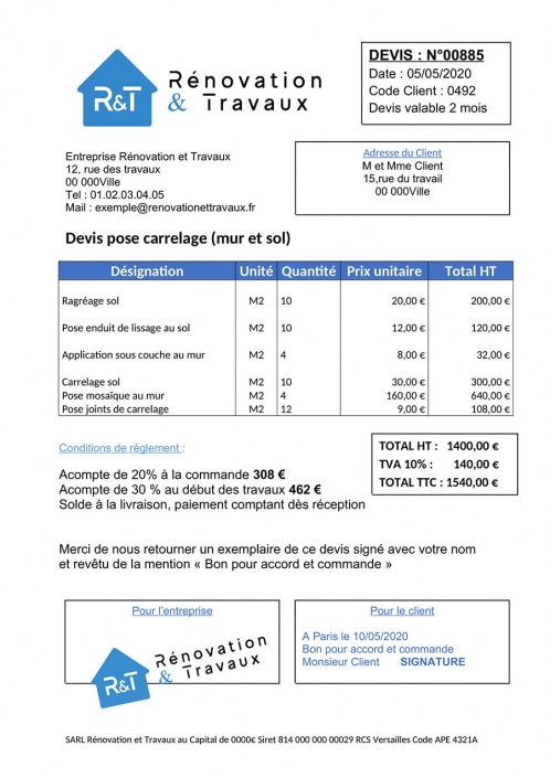 Devis carrelage et prix des différents types de carrelage