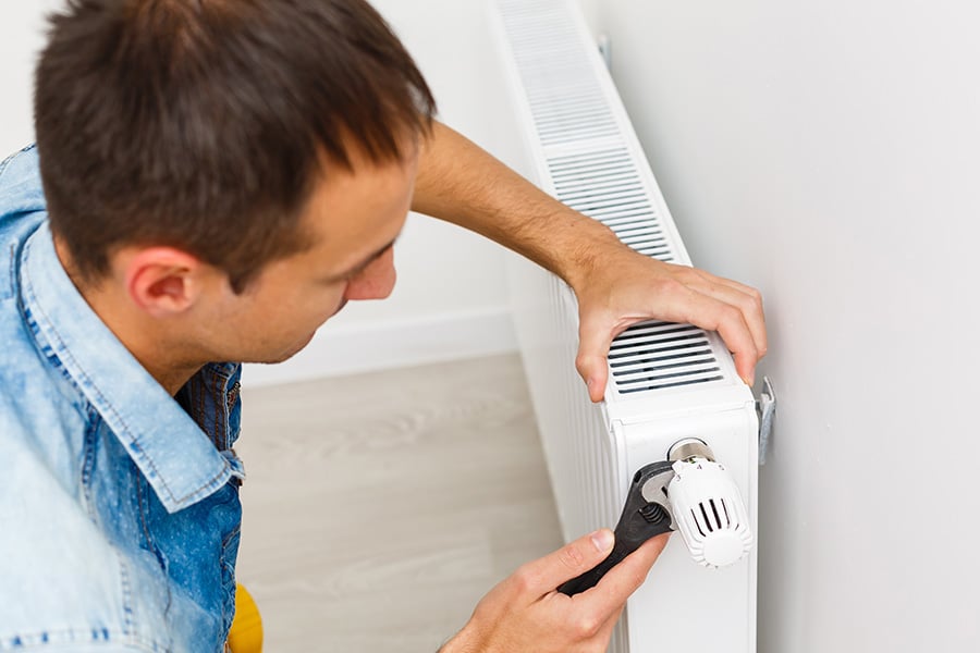 Installation d'un radiateur électrique