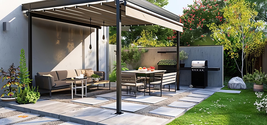 Poser des meubles pour une pergola