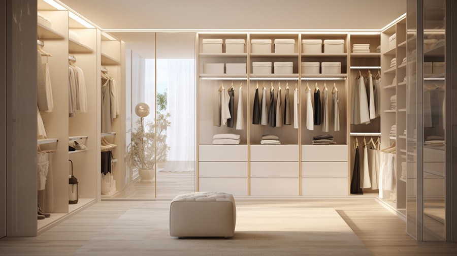 Construire un dressing