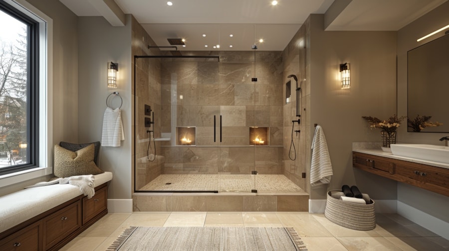 Une salle de bain moderne